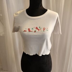 Pacsun Western Themed Crop Top